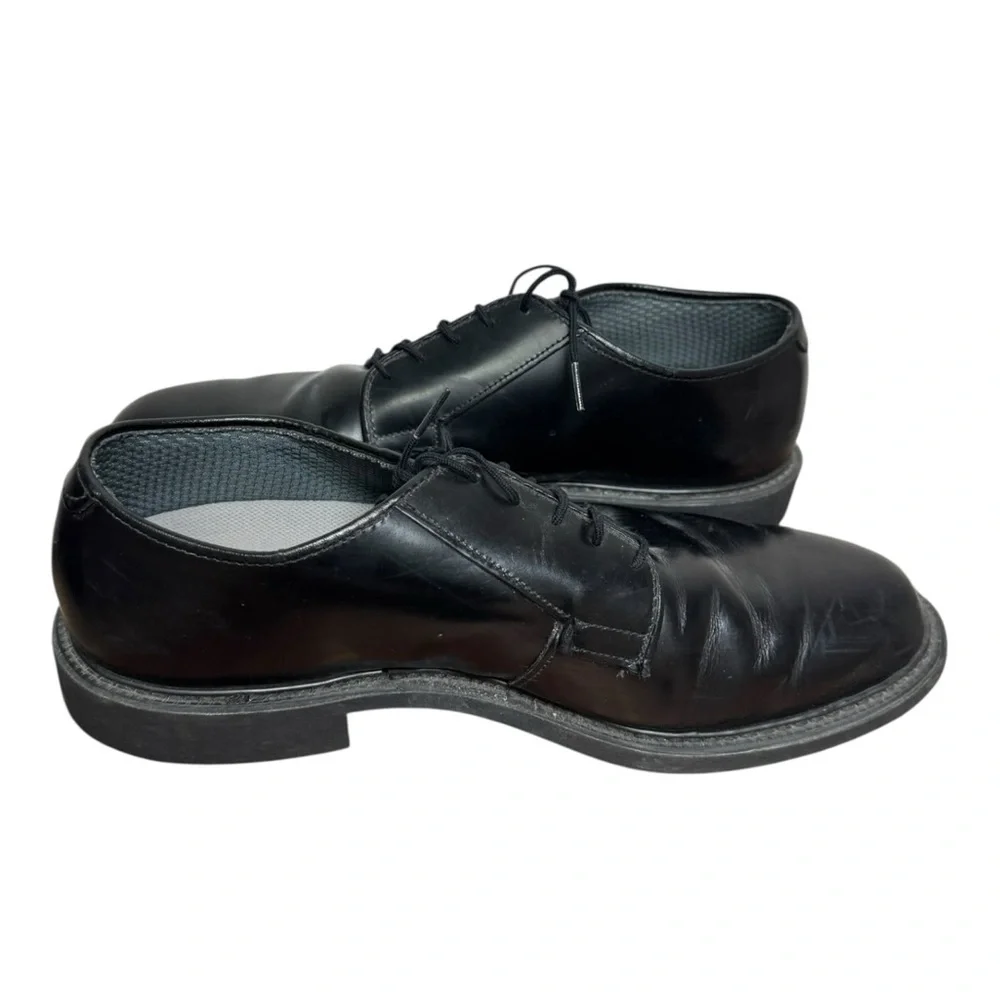 Bates Men's Black Leather Oxford Dress Shoes 10.5 D